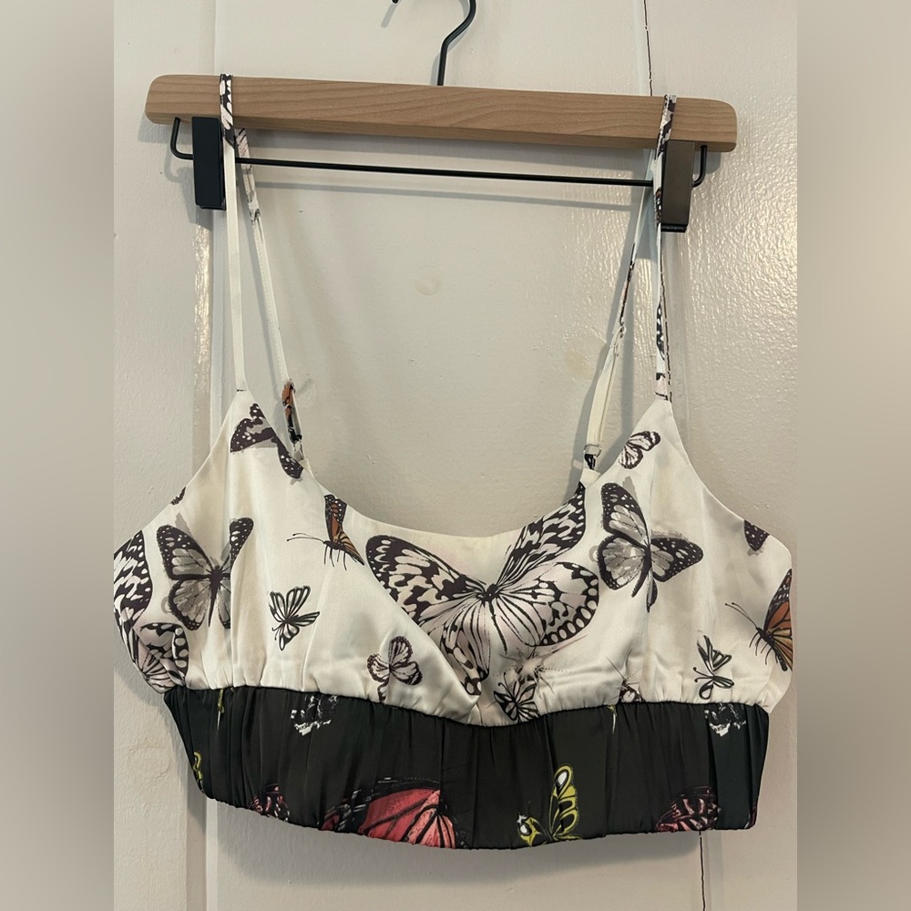 Forever 21 Butterfly Print Dress with Spaghetti Straps